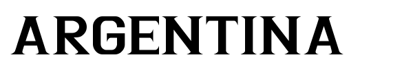 Argentina font preview